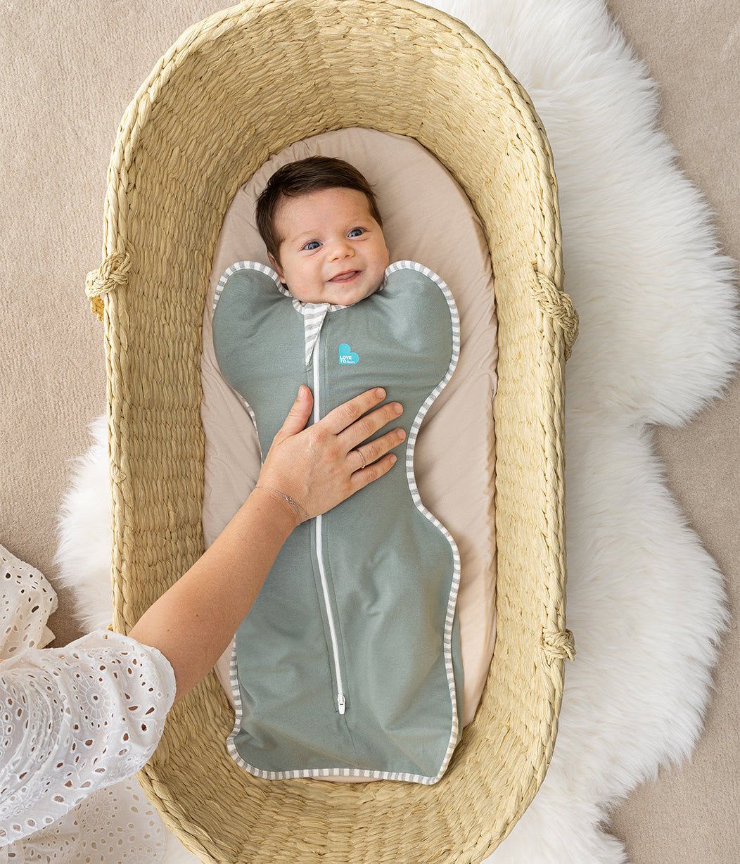 Swaddle Up™ Pucksack Gemäßigt (20-24°C) Tiefes Oliv Baumwolle