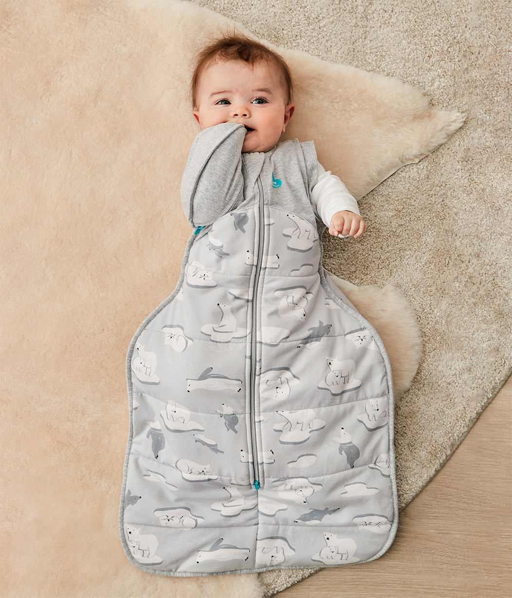 Swaddle Up™ Übergangspucksack Kalt (14-16°C) Grau Südpol Gesteppte Baumwolle