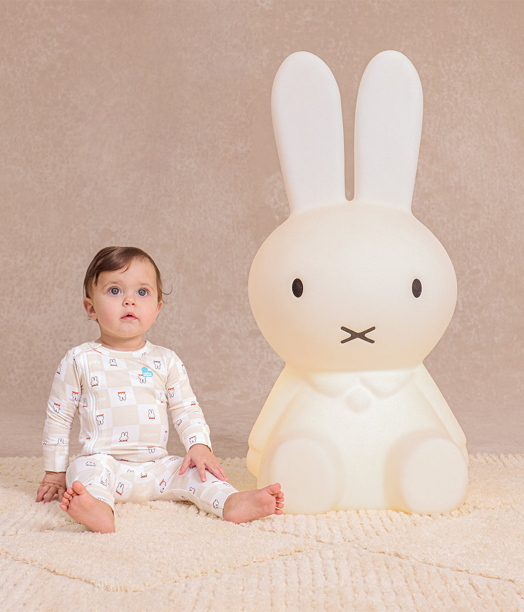 Strampler Baumwolle Birke Miffy Karomuster