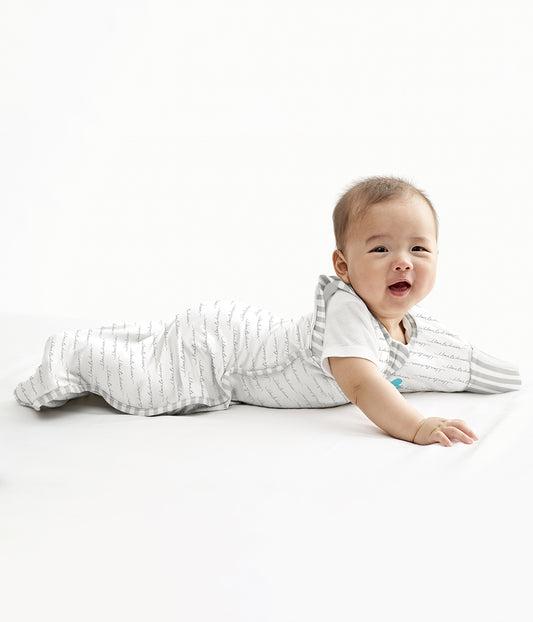 Swaddle Up™ 2-in-1 Übergangspucksack 1.0 TOG Baumwolle Weiß Träumer