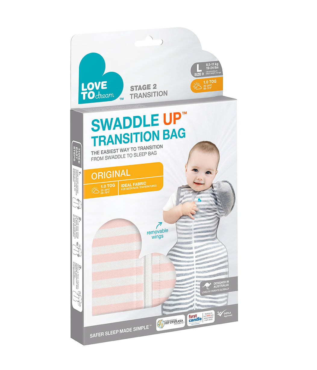 Swaddle Up™ Übergangspucksack Gemäßigt (20-24°C) Altrosa Baumwolle