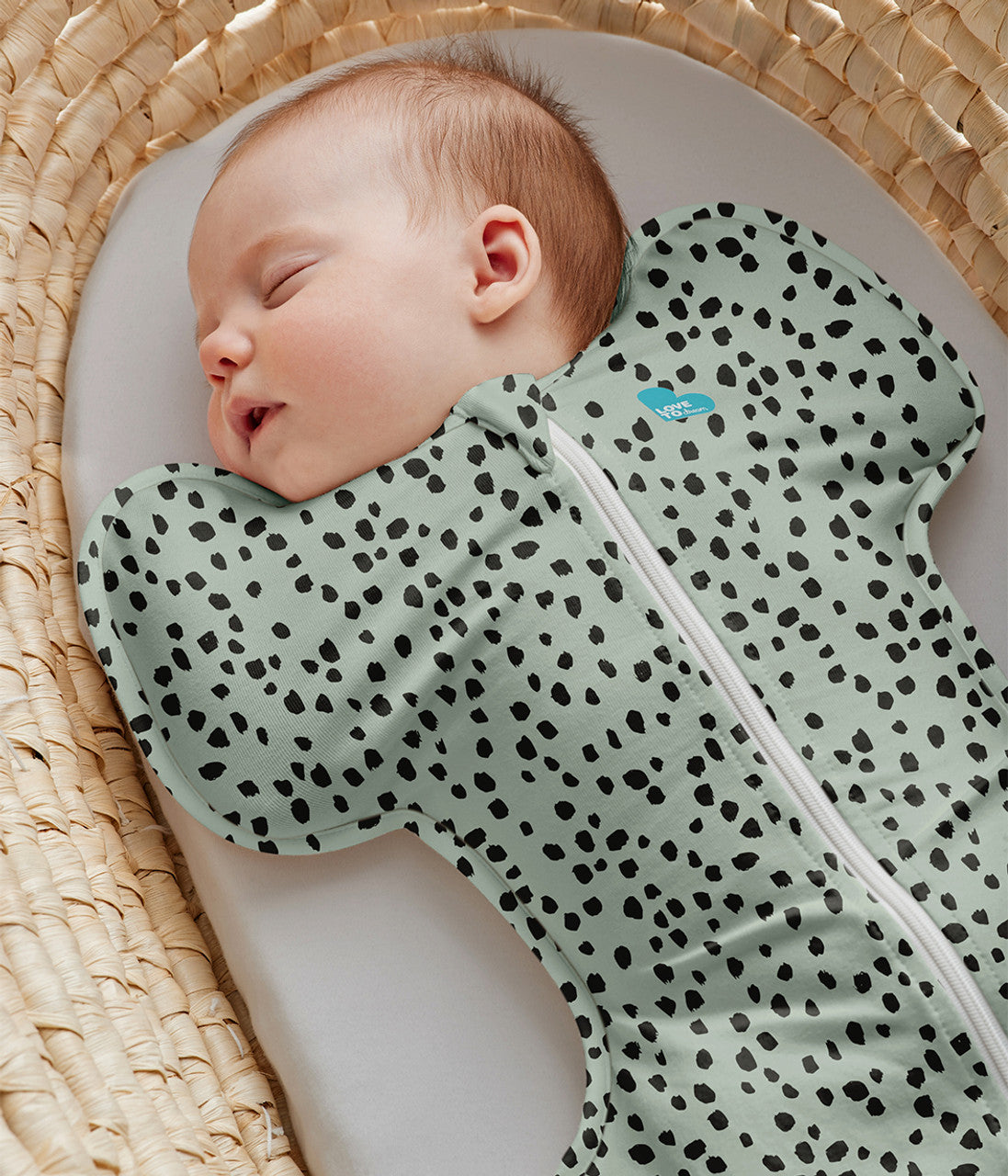 Swaddle Up™ Pucksack Gemäßigt (20-24°C) Oliv Tiermuster Baumwolle