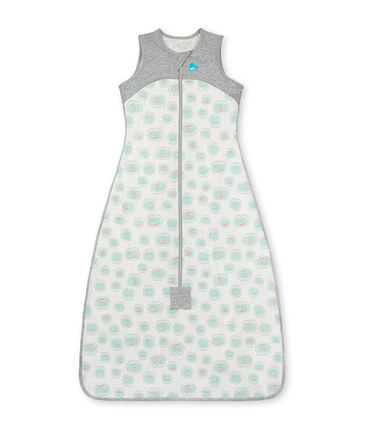 Schlafsack 0.2 TOG Bio-Baumwolle Weiß Fischglas