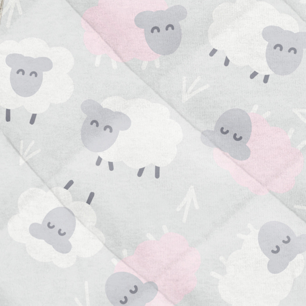 slumber company schlafsack Schlafsack 2.5 TOG Bio-Baumwolle/Merino Wolle Rosa Schafe – Love to Dream EU