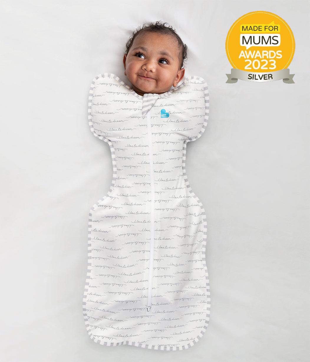 Swaddle Up™ Pucksack 1.0 TOG Baumwolle Weiß Träumer – Love to Dream EU