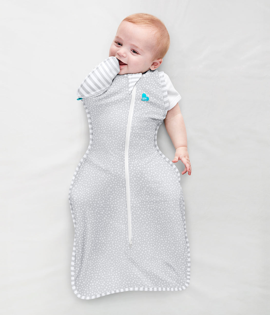 Swaddle Up™ Übergangspucksack Gemäßigt (20-24°C) Grau Gepunktet Viskose aus Bambus