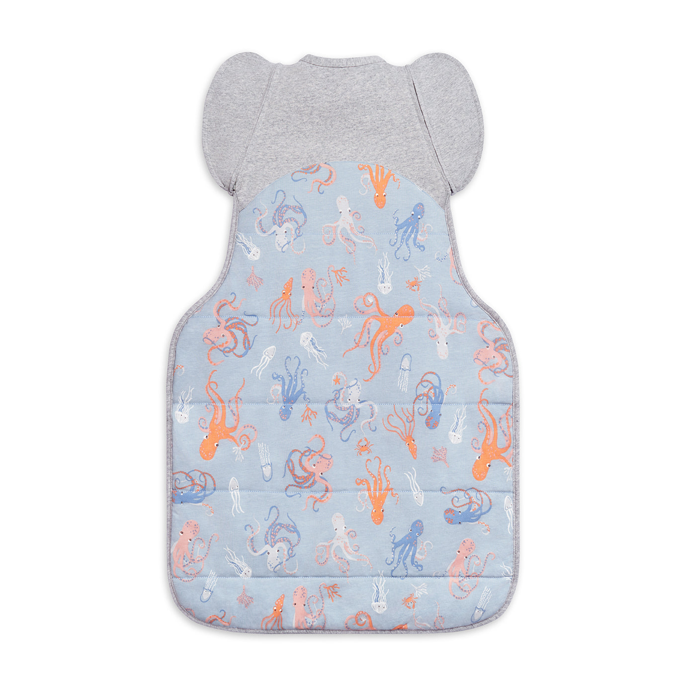 Swaddle Up™ Übergangspucksack Kühl (16-20°C) Blau Kraken Gesteppte Baumwolle