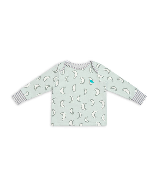 Kinder Langarm Pyjama-Set Baumwolle Oliv Eklipse
