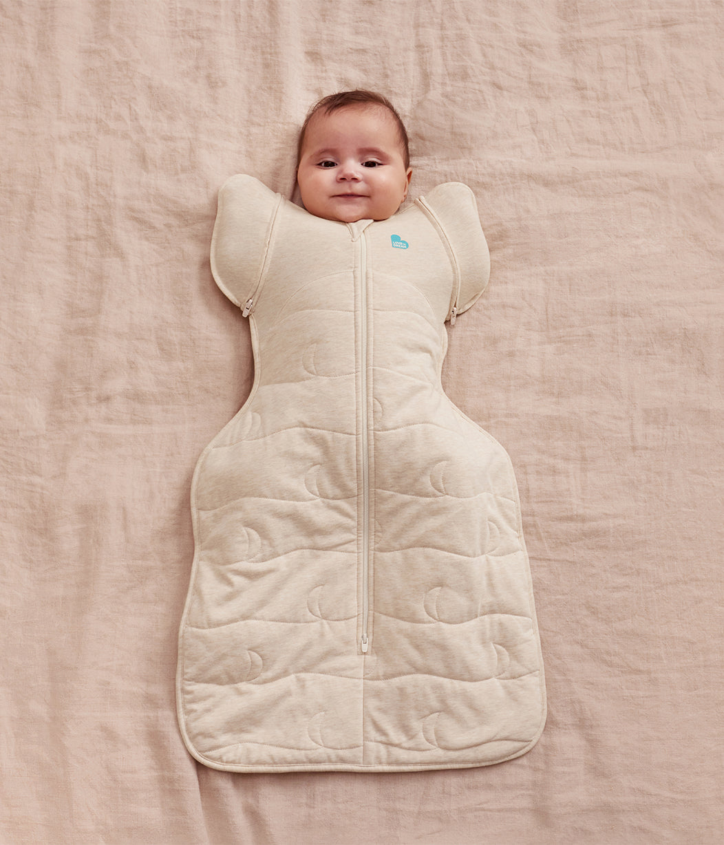 Swaddle Up™ 2-in-1 Transition Bag 3.5 TOG Quilted Cotton Oatmeal Quilted Moon