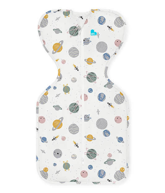 Swaddle Up™ Pucksack 0.2 TOG Baumwolle Weiß Weltall
