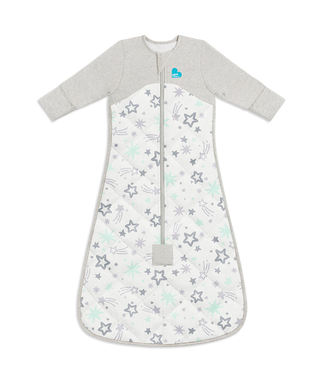 stern schlafsack Schlafsack 3.5 TOG Baumwolle Mintgrün Sterne – Love to Dream EU