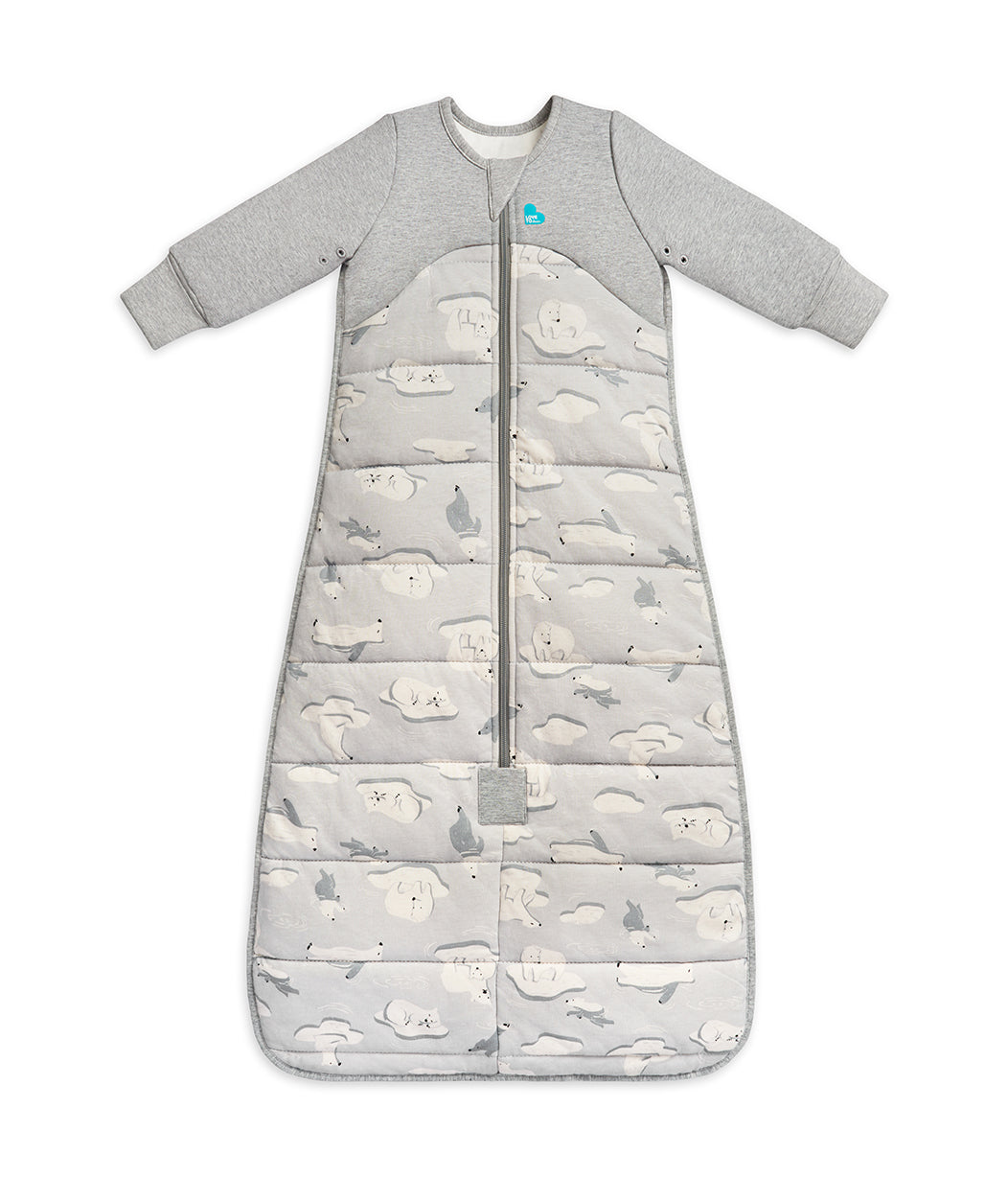 schlafsack langarm Schlafsack langarm 3.5 TOG Baumwolle Grau Südpol – Love to Dream EU