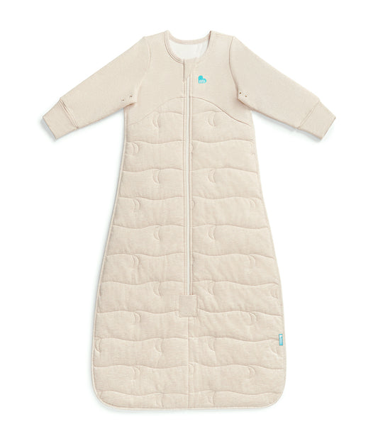 Sleep Bag Long Sleeve 3.5 TOG Quilted Cotton Oatmeal Quilted Moon