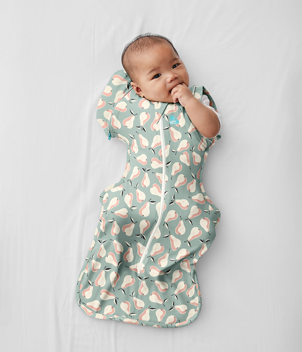 Swaddle Up™ Übergangspucksack Original Birnenmuster Oliv