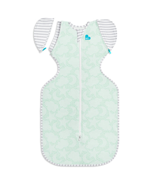 Swaddle Up™ Übergangspucksack 1.0 TOG Bio-Baumwolle Mintgrün Himmlische Punkte