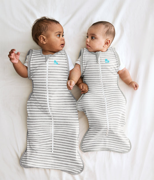 Swaddle Up™ 2-in-1 Übergangspucksack 1.0 TOG Baumwolle Grau