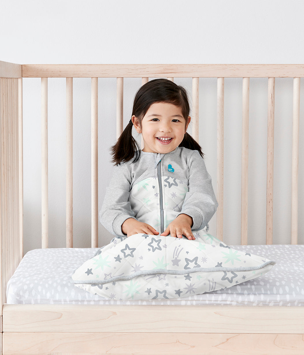 schlafsack sterne Schlafsack 3.5 TOG Baumwolle Mintgrün Sterne – Love to Dream EU