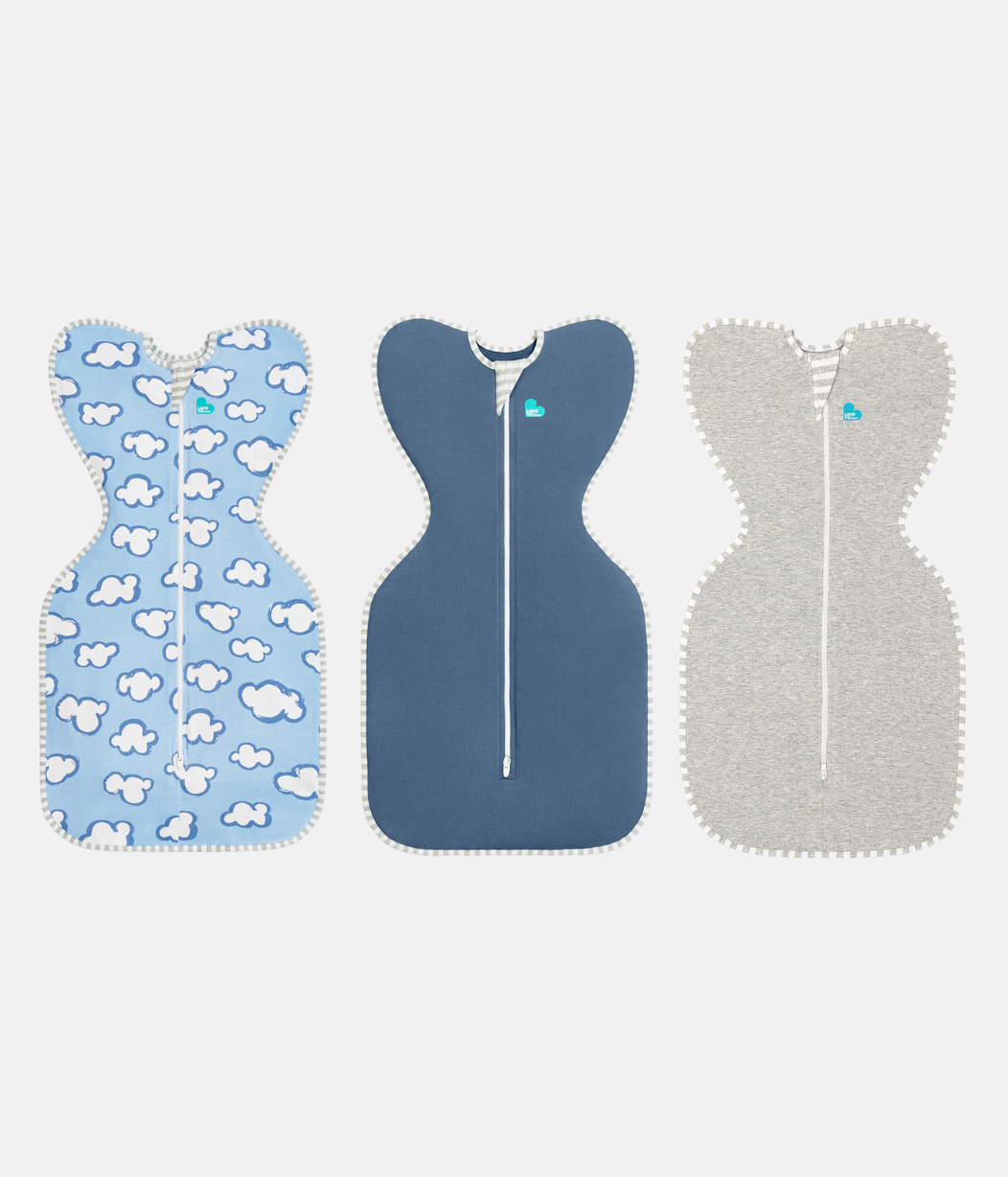 Swaddle Up Starter-Set 1,0 TOG Blau Tagtraum | Denim | Grau