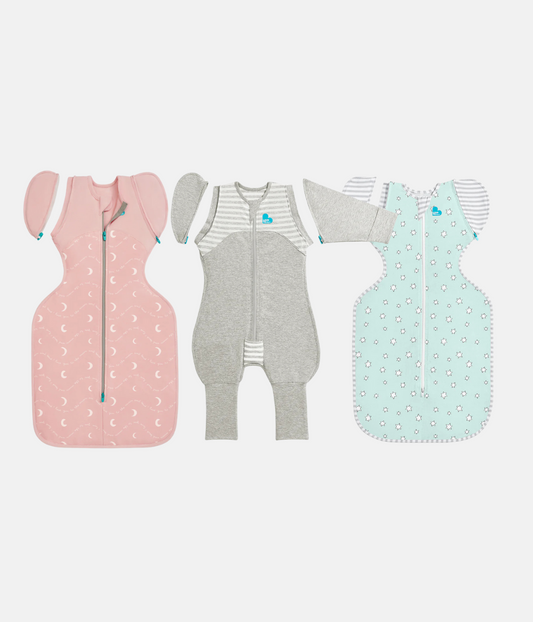 Uebergangs-Set 0,2 | 1,0 | 1,5 TOG | Mintgruen Superstar | Grau | Altrosa Mond