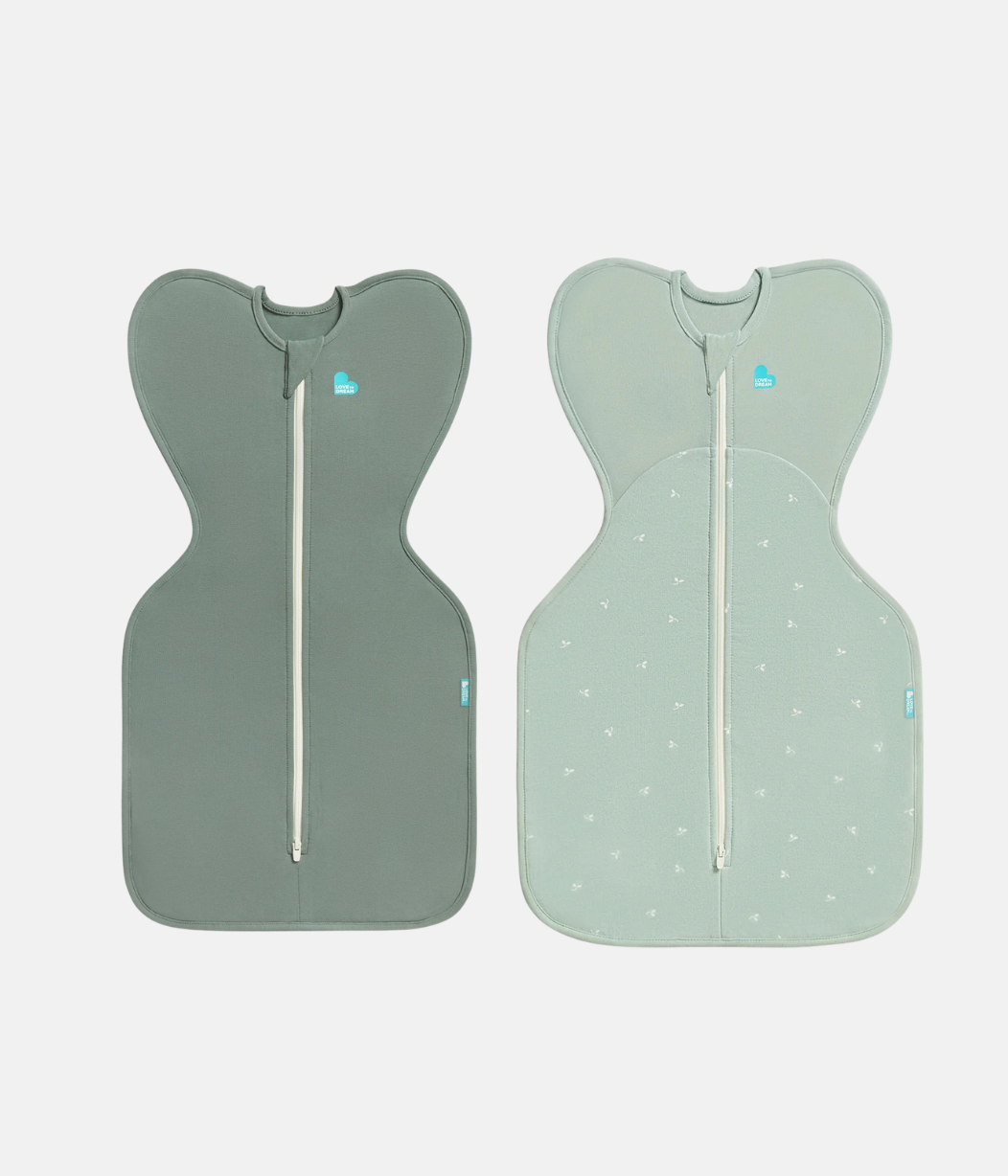 Swaddle Up Starter Bundle | 1.0 | 1.5 TOG | Tiefes Oliv | Oliv Zweige