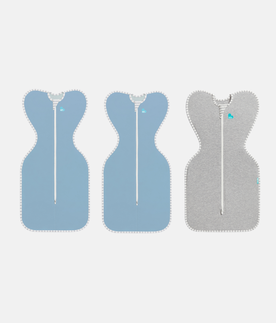 Swaddle Up Starter Bundle | 1,0 TOG | Blau 2 | Naturmeliert