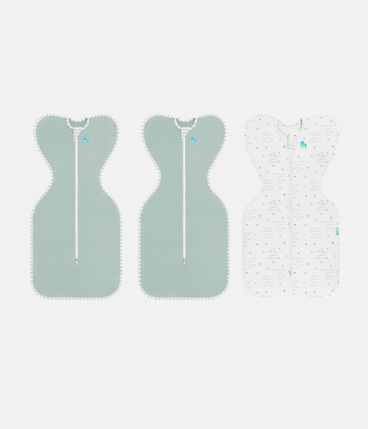 Swaddle Up Starter Bundle | 0,2 TOG | Oliv 2 | Weiss du bist mein
