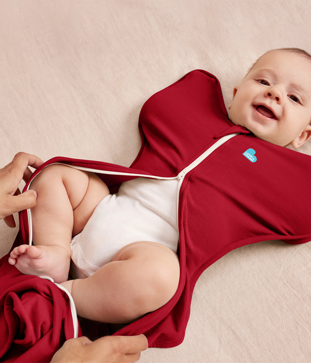 Swaddle Up™ 1.0 TOG Cotton Maroon