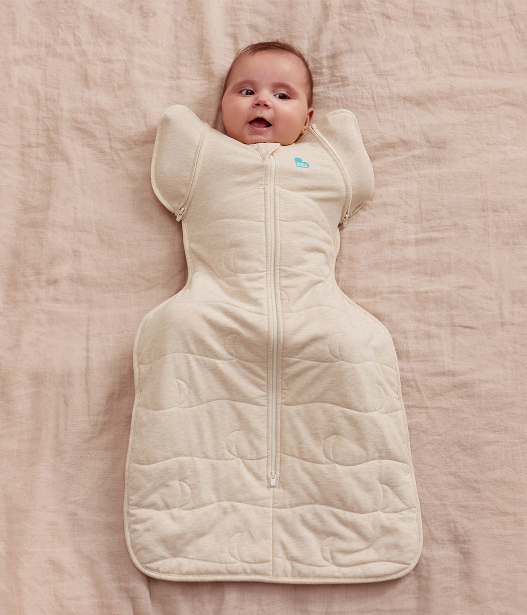 Swaddle Up™ 2-in-1 Transition Bag 3.5 TOG Quilted Cotton Oatmeal Quilted Moon