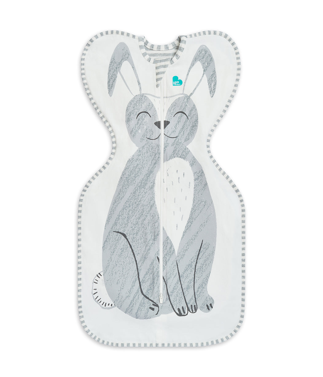 Swaddle Up™ Pucksack Original Stevie der Hase Grau