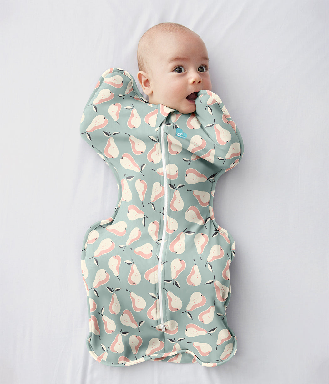 Swaddle Up™ Pucksack Original Birnenmuster Olive