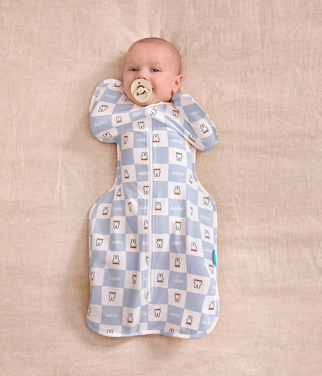 Miffy Swaddle Up Starter Bundle | 1.0 TOG | Blau 2 | Birke Miffy Checker