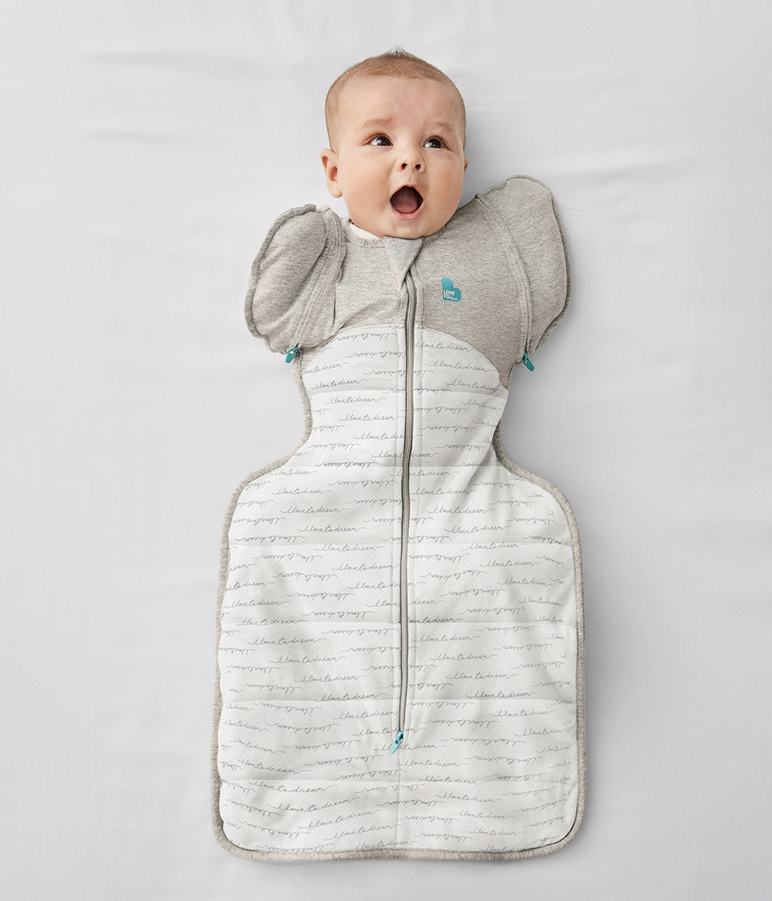 Swaddle Up™ Übergangspucksack Kühl (16-20°C) Weiß Träumer Gesteppte Baumwolle