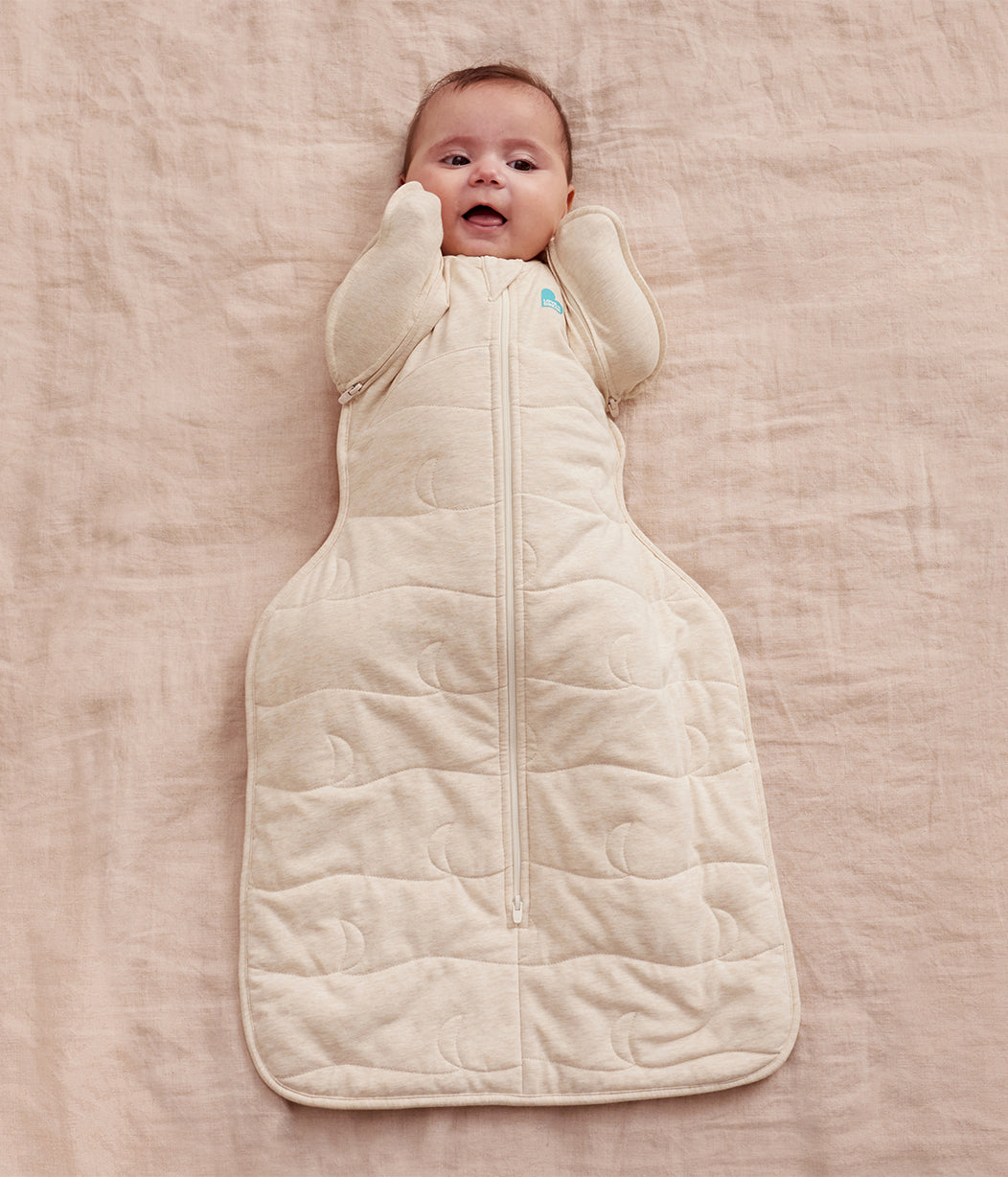 Swaddle Up™ 2-in-1 Transition Bag 3.5 TOG Quilted Cotton Oatmeal Quilted Moon