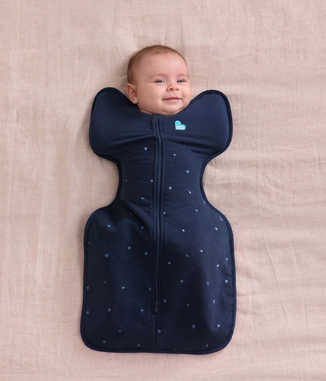 Swaddle Up Starter Bundle | 1,5 | 2,5 | 3,5 TOG | Marineblau Funkelstern | Sturmblau Steinchen | Marineblau Stern