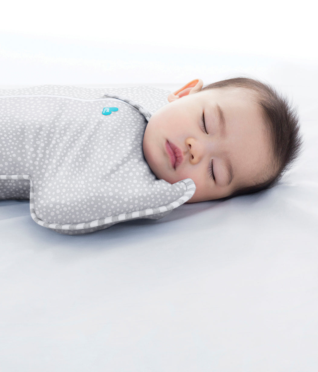 Swaddle Up™ Pucksack Bambus-Viskose Gepunktet Grau