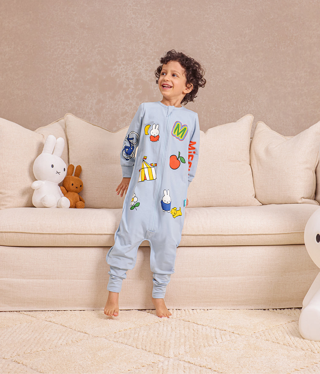 Schlafanzug langarm 1.0 TOG Baumwolle Blau Miffy Motiv