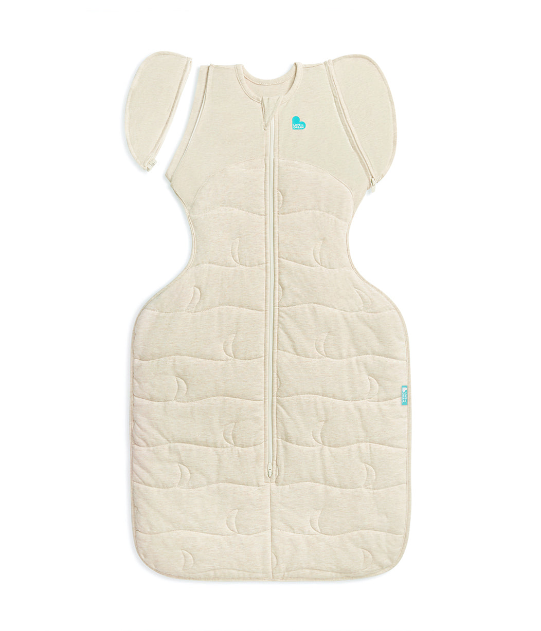 Swaddle Up™ 2-in-1 Transition Bag 3.5 TOG Quilted Cotton Oatmeal Quilted Moon