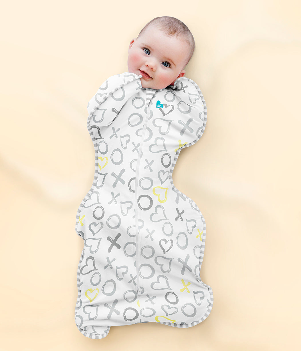 Swaddle Up™ Pucksack Bambus Leicht Weiße Küsse