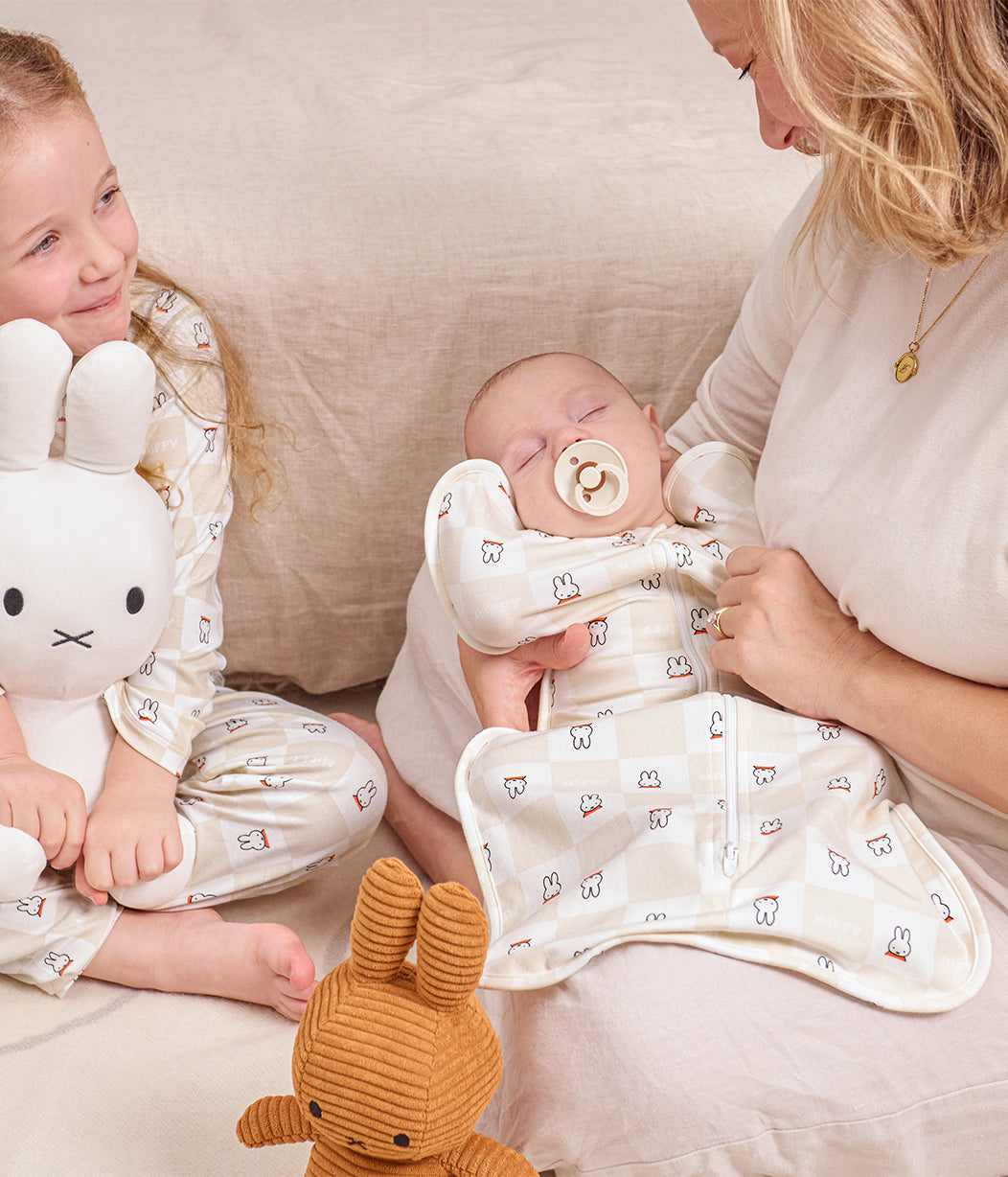 Swaddle Up™ Pucksack 1.0 TOG Baumwolle Birke Miffy Karomuster