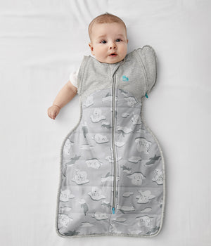 schlafsack hüftdysplasie Swaddle Up™ 2-in-1 Übergangspucksack Hüftdysplasie 2.5 TOG Baumwolle Oliv Mondlicht – Love to Dream EU