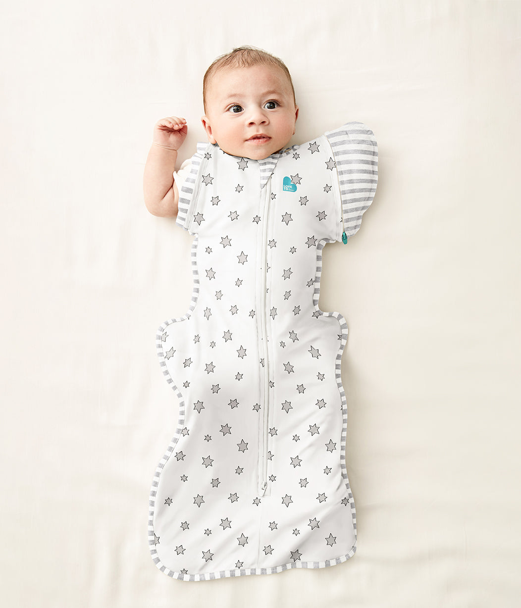 Swaddle Up™ Übergangspucksack Leicht (24-27°C) Creme Superstar Viskose aus Bambus