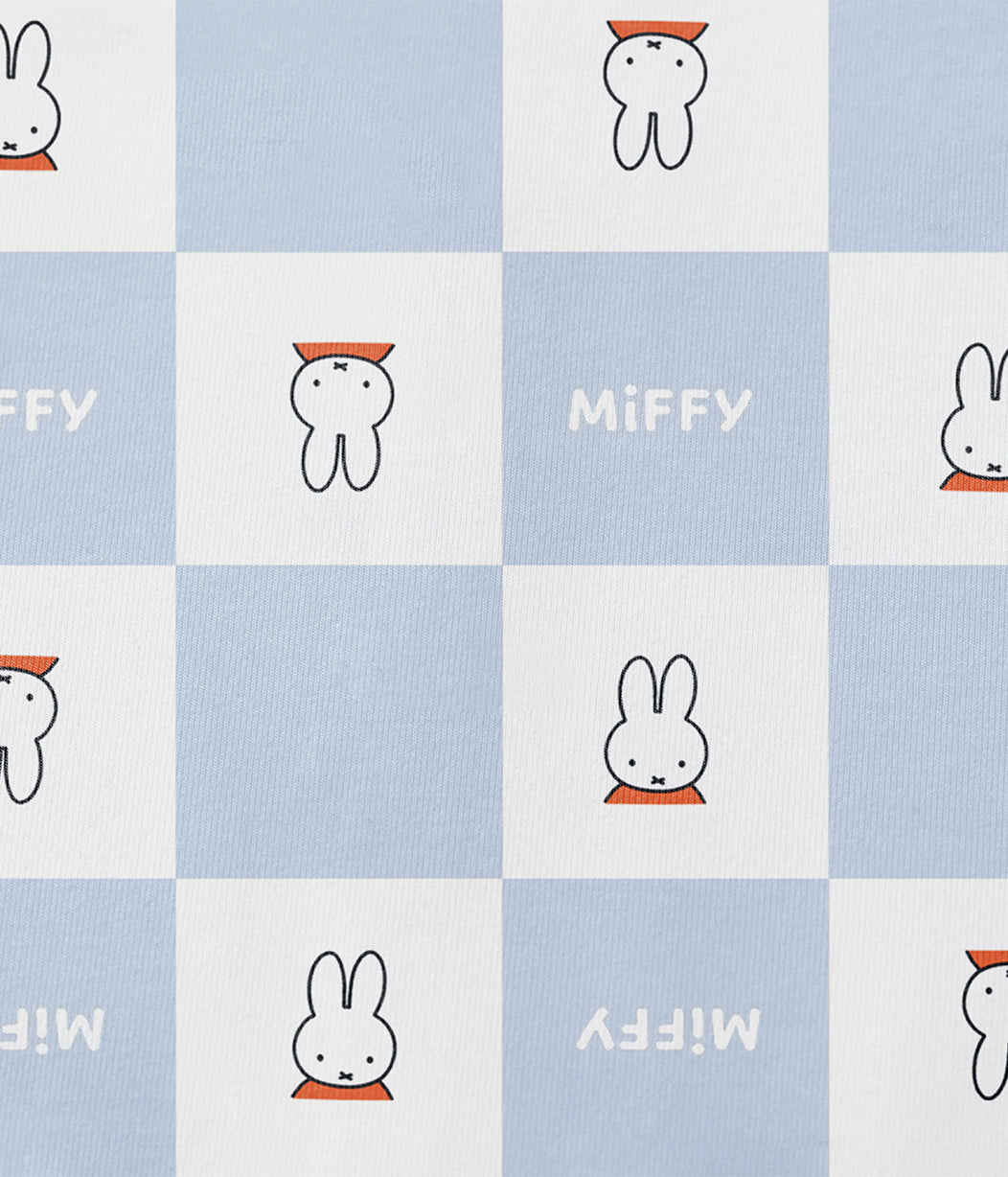 Swaddle Up™ 2-in-1 Übergangspucksack 1.0 TOG Baumwolle Blau Miffy Karomuster