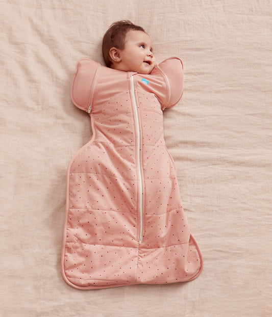 Swaddle Up™ Übergangspucksack 2.5 TOG Baumwolle Rosa Steinchen