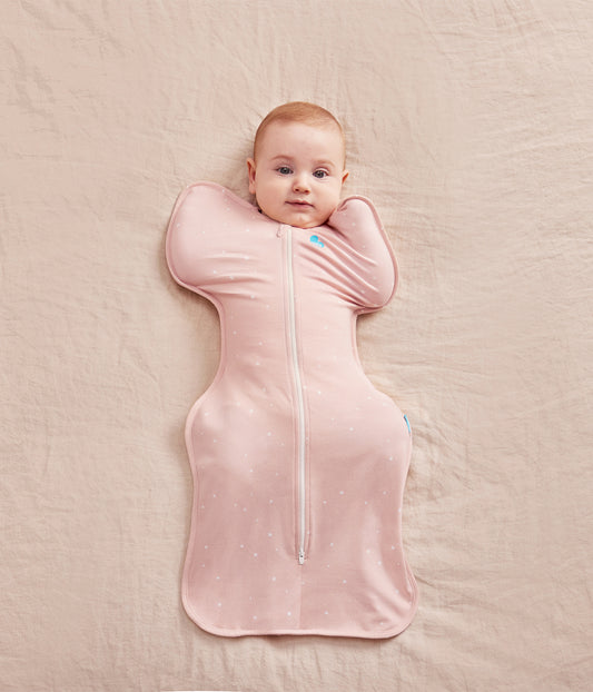 Swaddle Up Starter Bundle | 1.0 | 1.5 | 2.5 TOG | Puderrosa Funkelstern | Naturmeliert Zweige | Rosa Steinchen