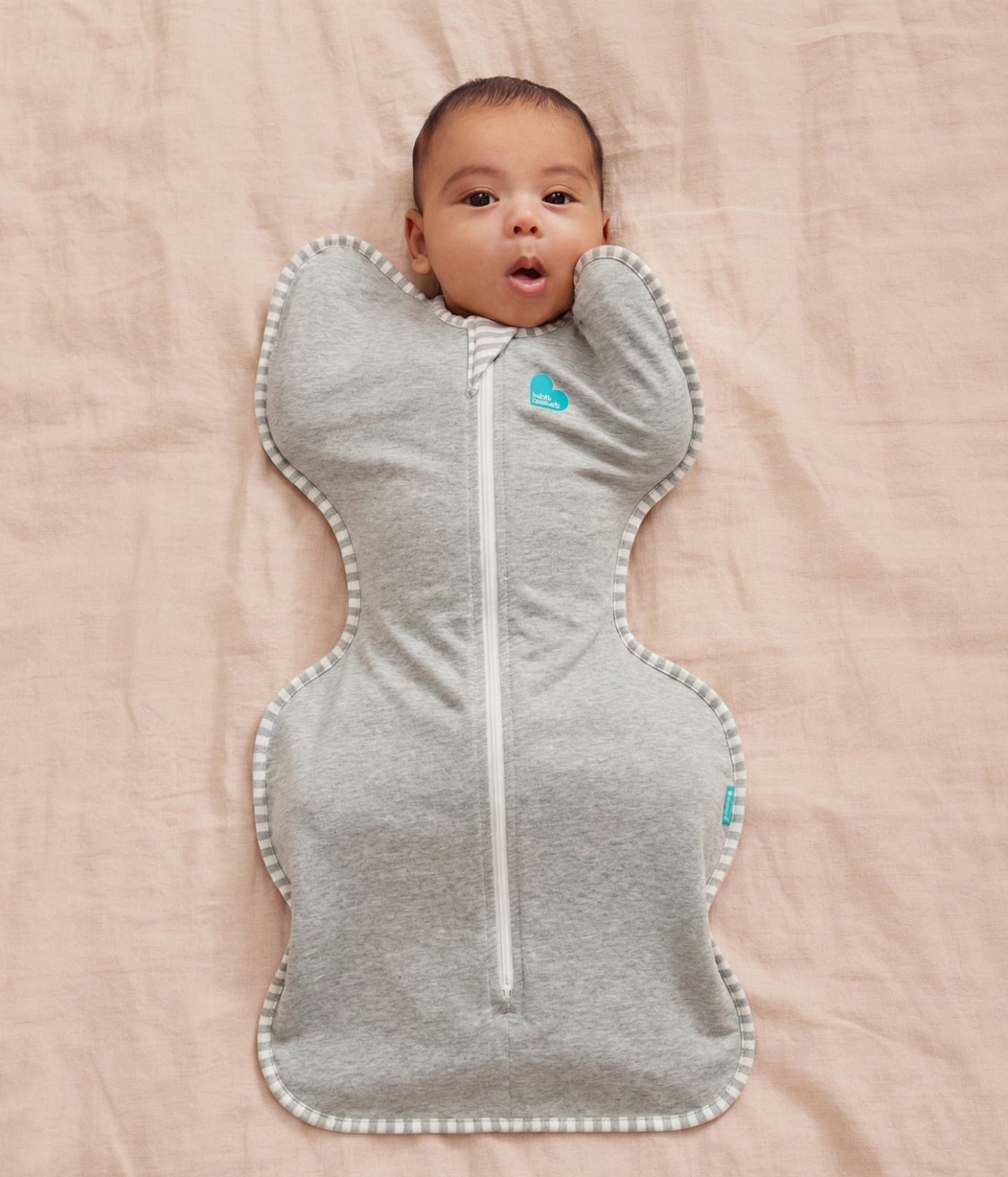 schlafsack oder pucksack Swaddle Up™ Pucksack 1.0 TOG Baumwolle Grau – Love to Dream EU