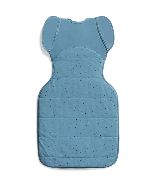 Swaddle Up™ 2-in-1 Übergangspucksack 2.5 TOG Baumwolle Sturmblau Steinchen