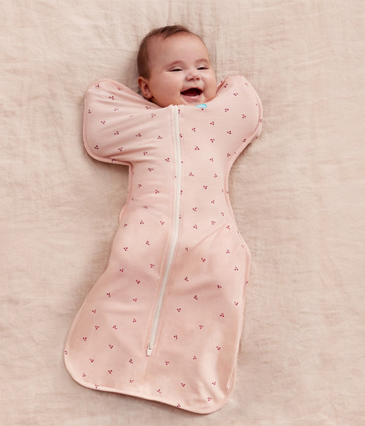 Swaddle Up Starter Bundle | 1.0 | 1.5 TOG | Zartrosa Kirschen | Bordeauxrot | Zartrosa Zweige