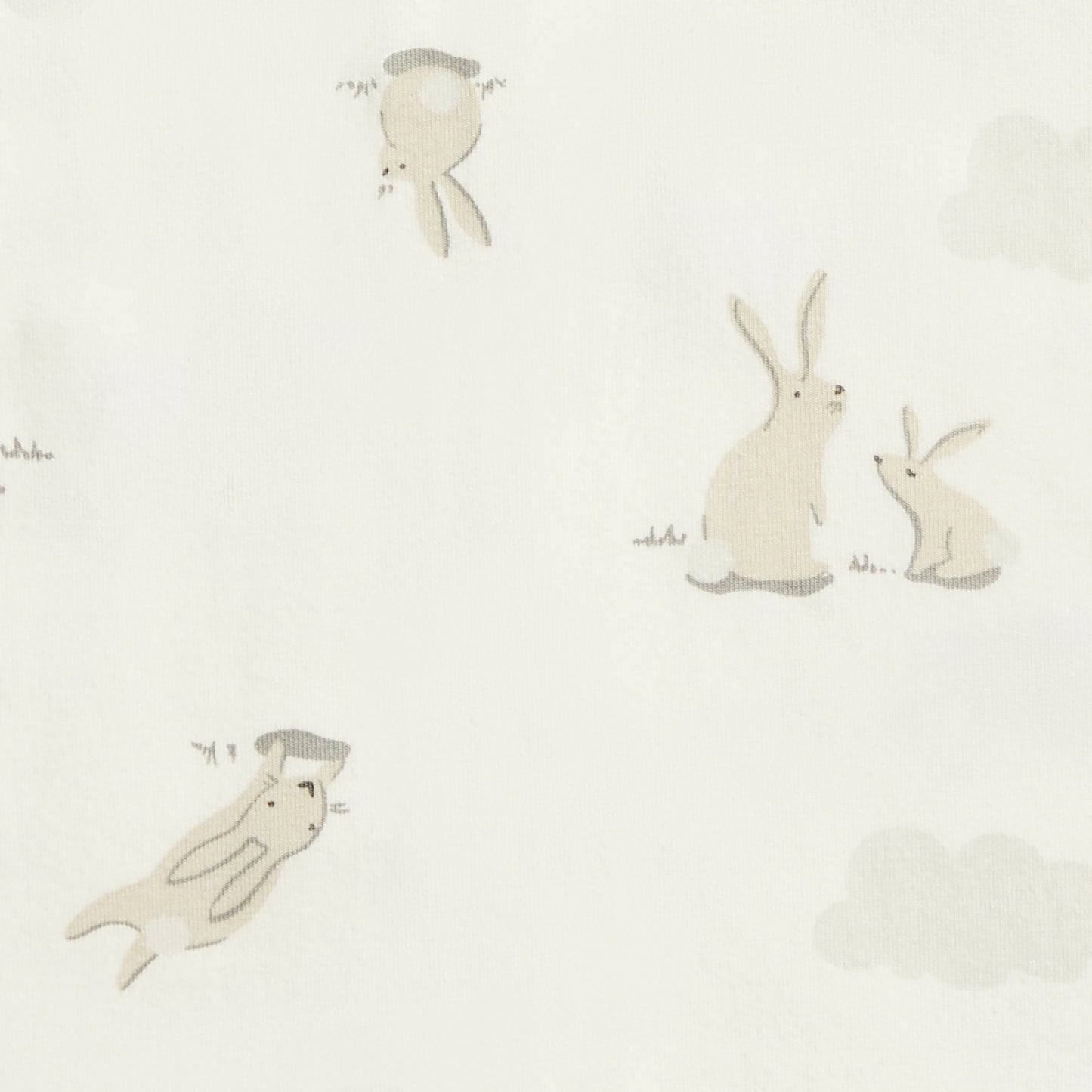 Swaddle Up™ Übergangspucksack 1.0 TOG Baumwolle Weiß Wolken Häschen