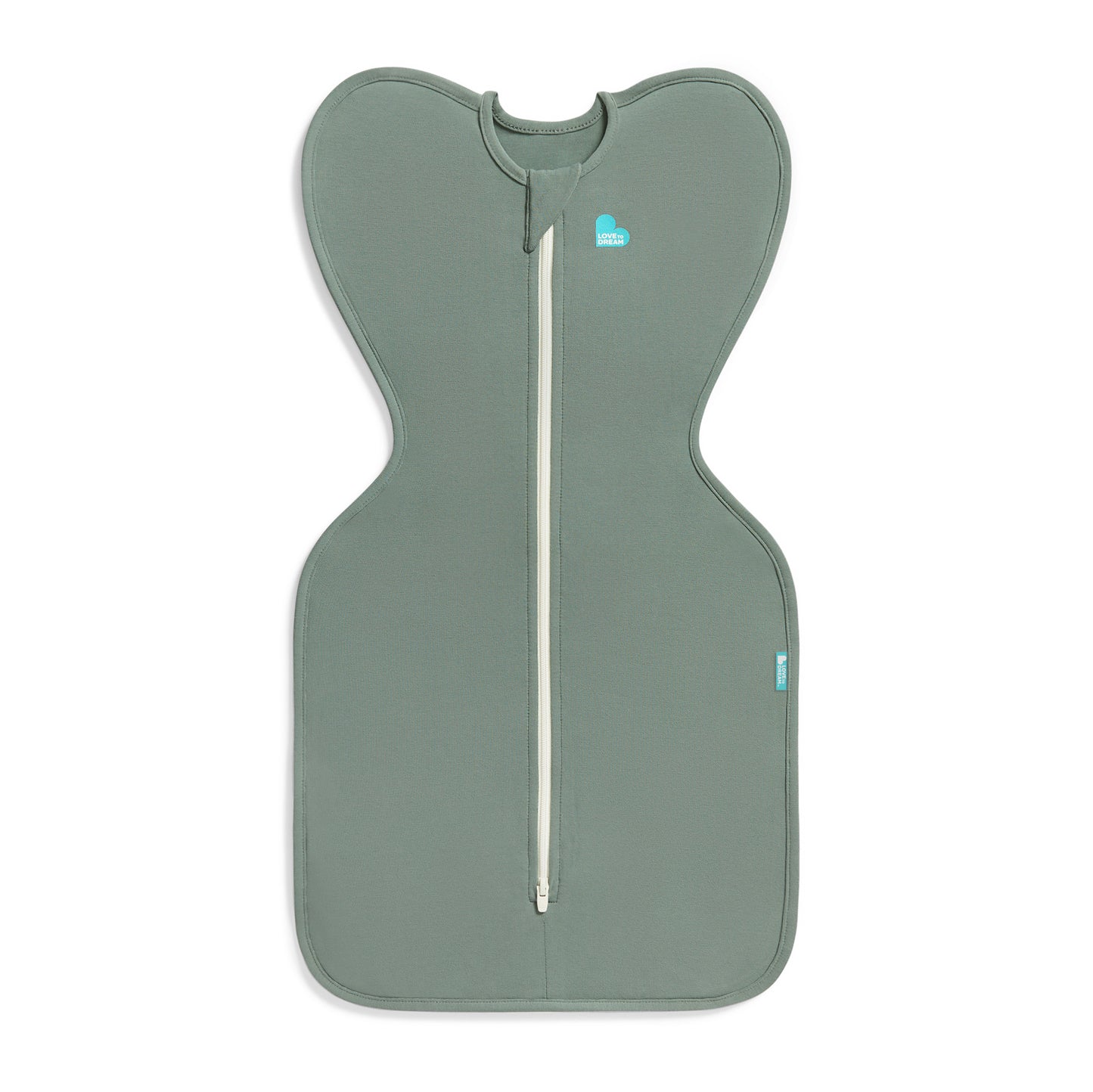 Swaddle Up Starter Set | 1,0 TOG | Naturmeliert | Weiß Wolken Häschen | Tiefes Oliv