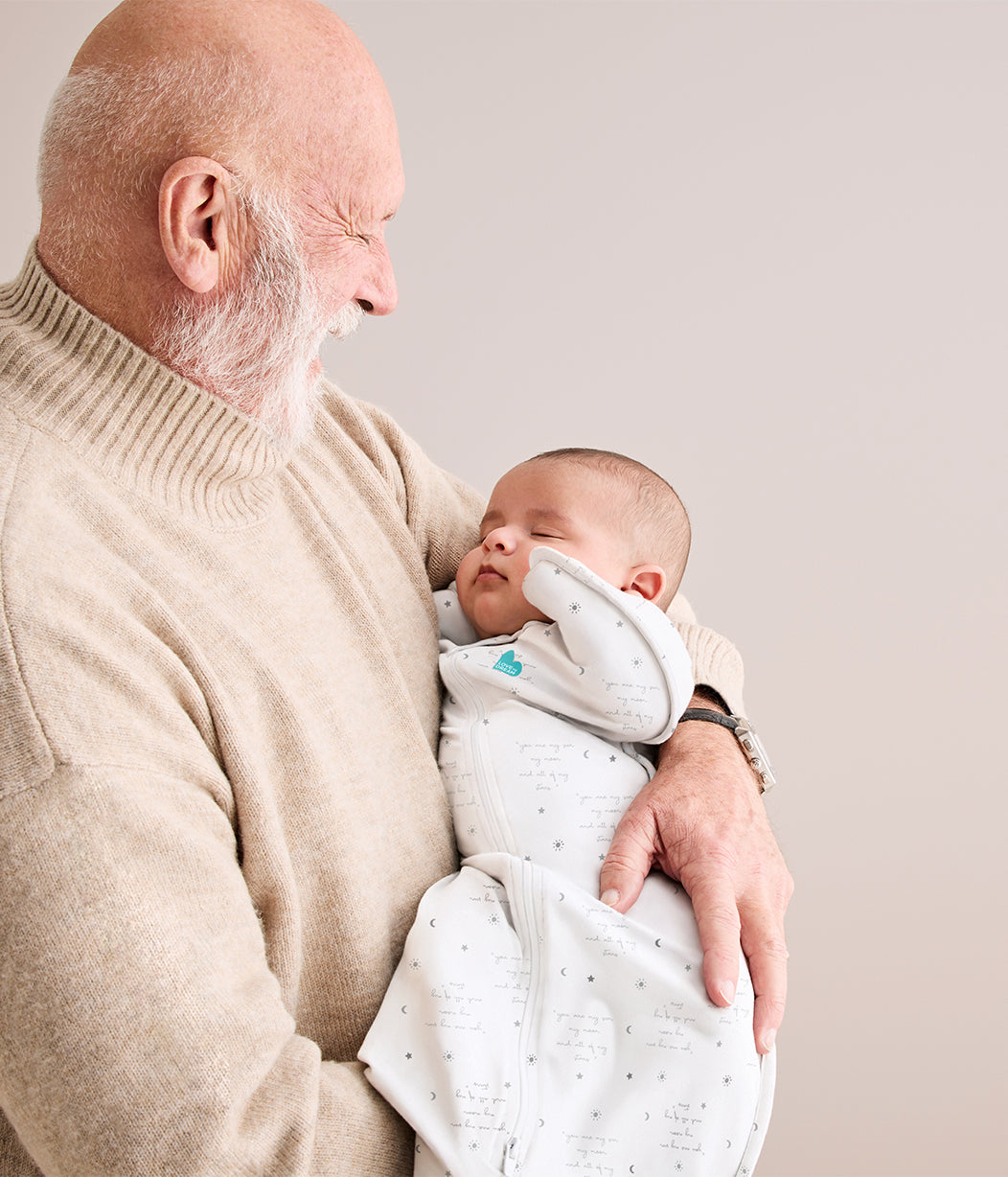 Swaddle Up™ Pucksack 0.2 TOG Baumwolle Weiß Du Bist Mein